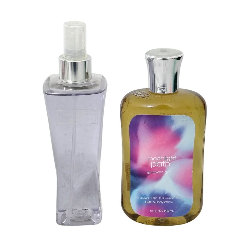 Bath &Body Works Moonlight Path Fragrance Mist Spray Shower Gel Set NEW Original